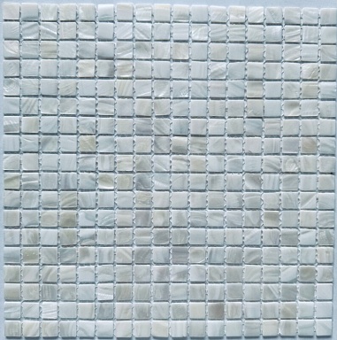 Мозаика Pixmosaic PIX769 из натурального перламутра Super White 15*15 300х300х2