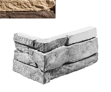 Искусственный камень Leonardo Stone Угловой элемент Шампань 874 20/10x10x3