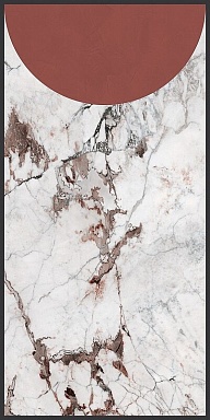 Декор Cedit 764127 Policroma Volta Breccia-Mattone Mat Ret 6mm 120x240