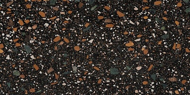 Керамогранит Ennface ENIND3214MT80160 Terrazzo Black Matt 800x1600x9