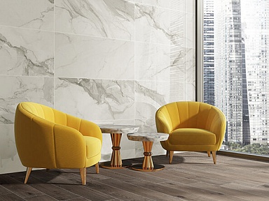 Плитка Azteca Rev. Calacatta gold R90 glossy 30x90