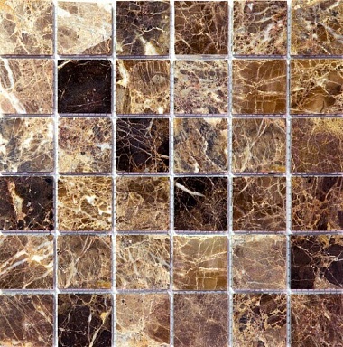 Natural 7M022-48P (Emperador Dark) мозаика Мрамор 48х48 305х305