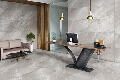 Керамогранит Realistik Chance Grey Carving Fusion (с металлизированными прожилками) 60x120