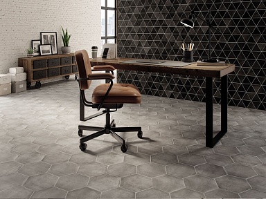 Керамогранит Durstone SIX Cementine Black 23x27