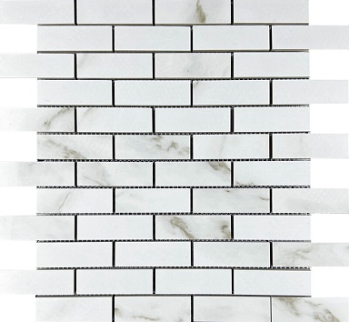 Декор Velsaa Mosaic Statuario Eva brick bone 32.1x29.9