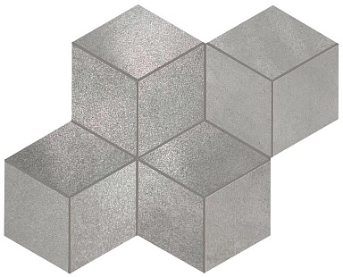 Мозаика Atlas Concorde Italy A0UL Blaze Aluminium Mosaico Esagono Lapp 30x35
