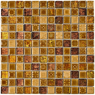 Bonaparte Morocco Gold (стекло+камень) 23*23 300*300