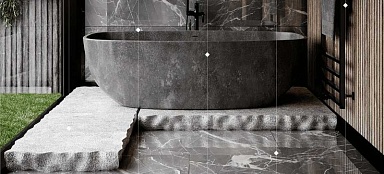 Керамогранит Majorca Tiffany Black Calacatta Full Lap 60x120