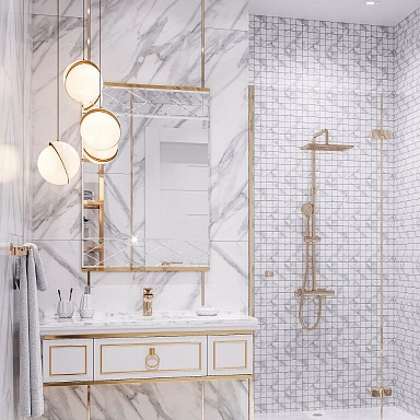 Керамогранит Absolut Gres AB 1076M White Statuario matt 600x600
