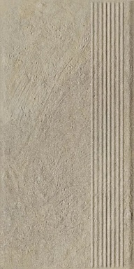 Ступень Paradyz Eremite Crema Stopnica Prosta Struktura Mat 30x60