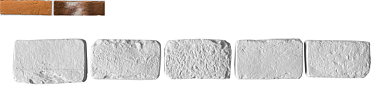 Leonardo Stone Декоративный кирпич Тычок Орлеан 485 12-14x7-8x1,7