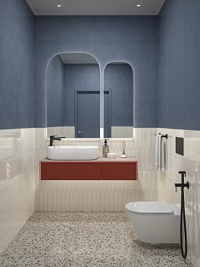Панно Kerama Marazzi KMP3STA001RN6X Панно Мажорель белый глянцевый (из 6 частей 6х28,5) 36x28,5x1