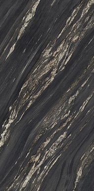 Керамогранит Ariostea UM6L157674 TROPICAL BLACK Lucidato Shiny 6mm 150х75