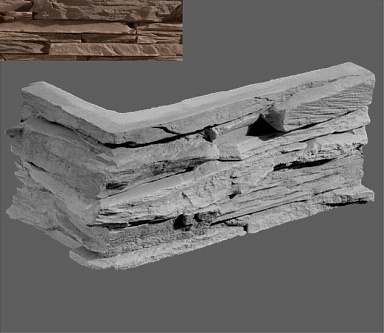 Искусственный камень Leonardo Stone Угловой элемент Перуджа 510 20/10x10x3,5