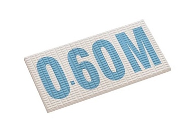 Декор Serapool 22210 Цифровая надпись на плитке Antislip с сетчатой поверхностью Unglazed-Light Blue 12x24,5