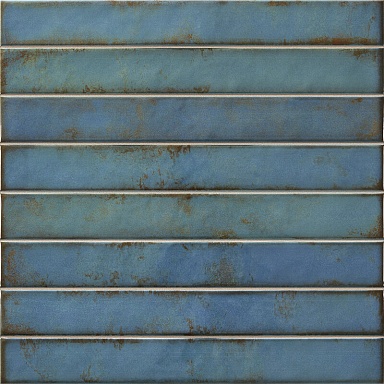 Плитка La Platera Brick Raku Turquoise 35x35