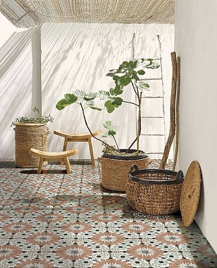 Керамогранит Nanda Tiles Loft Floor Ohio White Satin 20х20