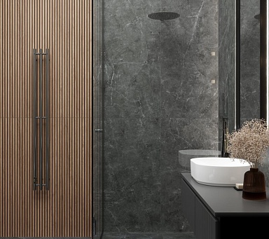 Керамогранит Laparet Moonlight графитовый лаппатированный шайн 60х120