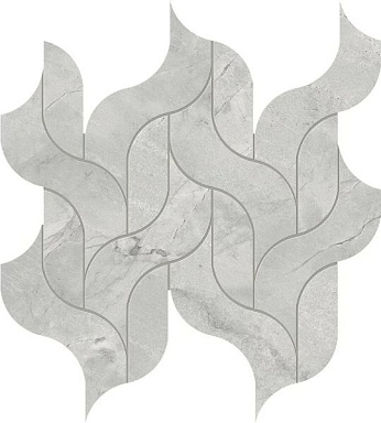 Мозаика Atlas Concorde Italy AF8U Marvel Grey Cloud Mosaico Waterfall Lappato 30,5x27,7