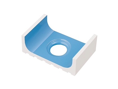 Декоративная вставка Serapool K561 1/2 часть переливного водоотводного канала со сливом Light Blue 18,5x12