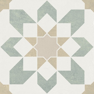 Керамогранит Harmony 39599 Doha Green Flower SP/22,3 22,3x22,3