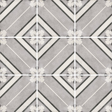 Декор Equipe 24415 Art Nouveau Inspire Grey 20x20