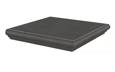 Kerama Marazzi KM4040G0041NGTA Ступень угловая Хадду серый тёмный матовый 34x34x0,8