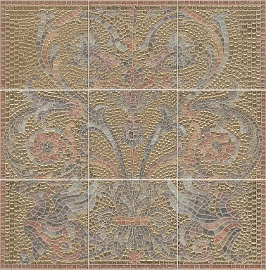 Панно Kerama Marazzi HGD/B99/9x/17000 Виченца золото 45х45 (комплект 9шт.)