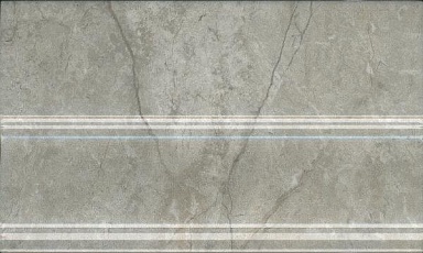 Плинтус Kerama Marazzi FMB033 Кантата серый светлый глянцевый 25x15