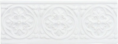 Бордюр Adex ADST4001 Relieve Palm Beach Snow cap 7,5x19,8