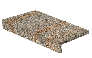 Ступень Rondine Group J89200 Le Cave Luserna Multicolor Elle Monolitico 15x30x4