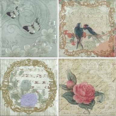Декор Absolut Keramika Decor (composicion) Set Mei S/4 A 10x10