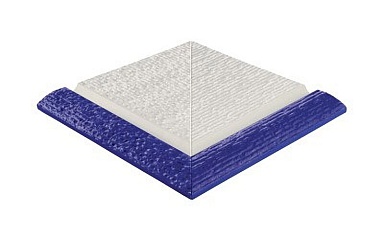 Бордюр Serapool 107-2007DK Наружный угловой элемент поручней Apache Cobalt 32,5x32,5