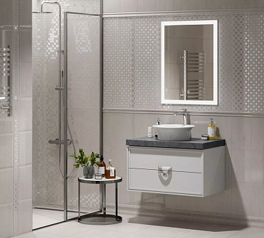 Бордюр Kerama Marazzi POD016 Карандаш Бисер платина 20х0,6