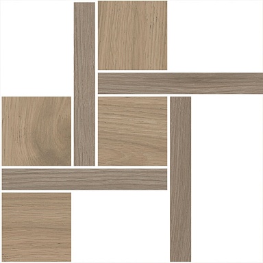 Kerama Marazzi T056/SG643820 Декор Альберони 2 мозаичный коричневый светлый матовый обрезной 27,5x27,5x0,9