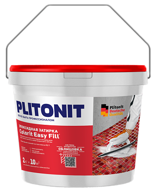 Смеси и затирки Plitonit Colorit Easy Fill Трёхкомпонентная эпоксидная Светло-коричневый 2 кг