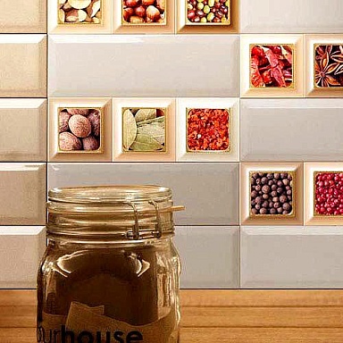 Декор Absolut Keramika Decor Cube Botella 10x10