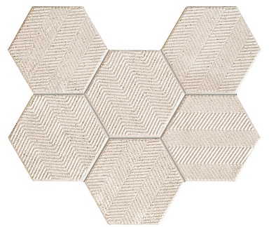 Мозаика Tubadzin SFUMATO HEX 28,9x22,1