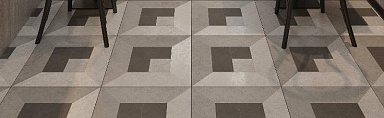 Декор Kirovit 737496 K Gray Citty Deco Серый 45x45