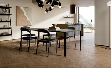 Керамогранит Rondine Group Feelwood Cognac Chevron 7.5x40.7