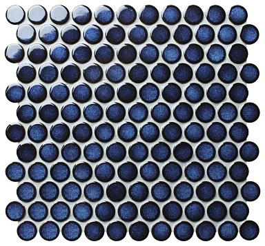 Мозаика Bonaparte Round midnight blue 28x28x6 312x330