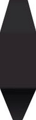 Декоративная вставка VIVES Angulo Remate Rivoli Negro 5x1,5