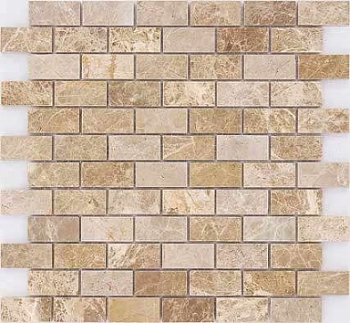 Мозаика Caramelle Mosaic Pietrine Emperador Light POL 2.3x4.8 29.8x29.8