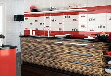 Плитка Monopole Marron Brillo Bisel 10x30