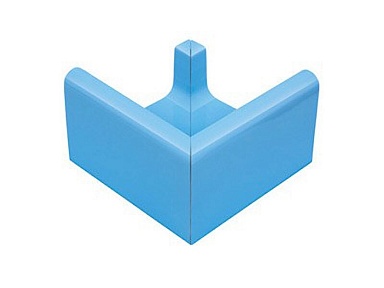 Декоративная вставка Serapool K141 Наружный угол водоотводного канала Light Blue 15,5x15,5