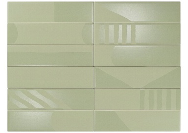 Плитка Smile Tile Rivera Mist Green 7.5x30