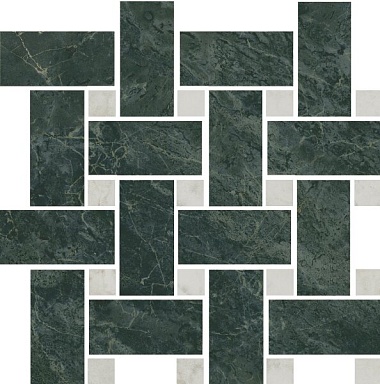 Мозаика Kerama Marazzi T038/SG6542 Серенада мозаичный зеленый лаппатированный 32x32