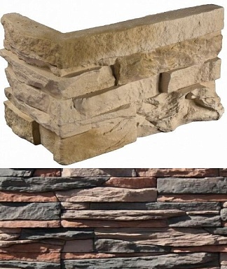 Искусственный камень White Hills 132-45 Уорд Хилл угол 10x29,5x10 (9x24x10)