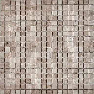 Мозаика Pixmosaic PIX253 White Wooden из мрамора полированная 15x15 305х305x4
