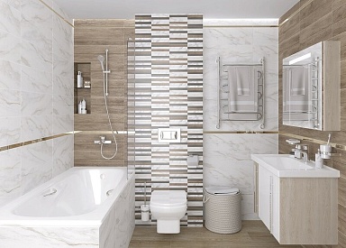 Плитка Laparet 60141 Milos белый 20х60